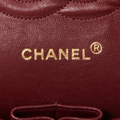 Chanel Lambskin Quilted Medium Double Flap Black 8 of 9