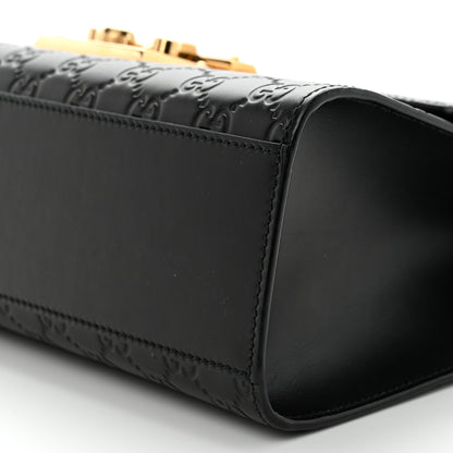 Gucci Guccissima Medium Padlock Shoulder Bag Black 10 of 10