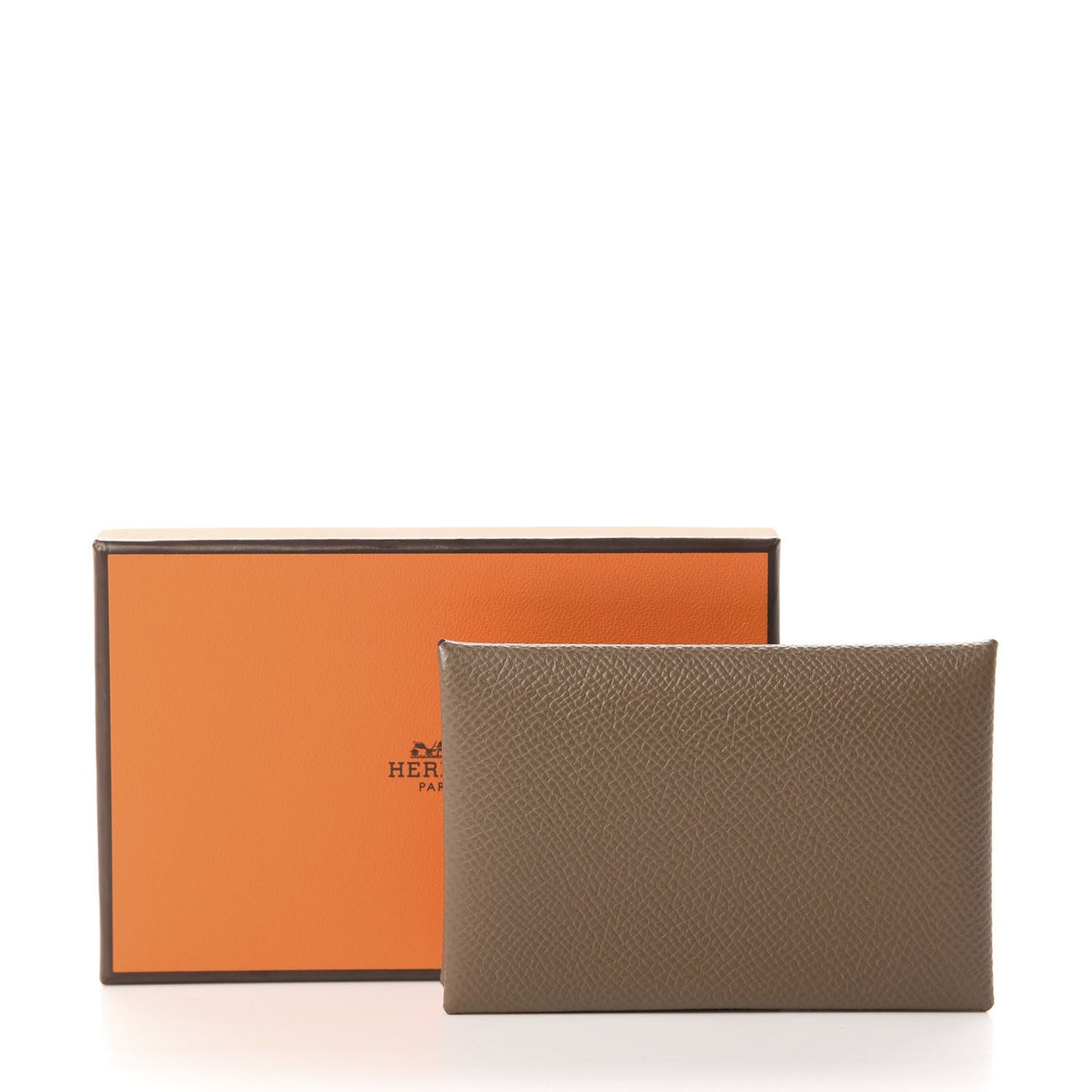 Epsom Calvi Card Case Etoupe