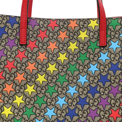 Gucci GG Supreme Monogram Childrens Star Print Tote Multicolor 8 of 10