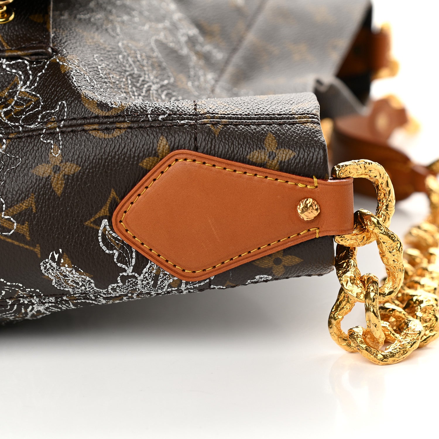 Louis Vuitton Monogram Dentelle Fersen Silver 11 of 12