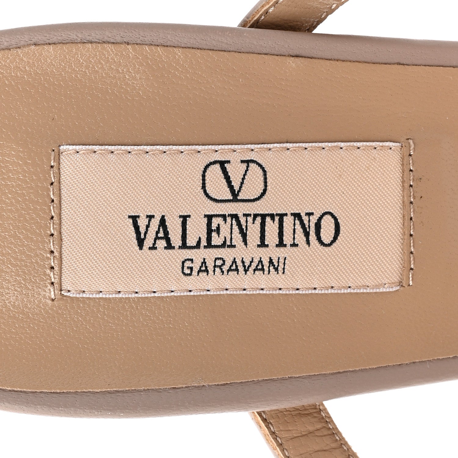 Valentino Garavani Calfskin Rockstud 60mm Caged Slide Sandals 40 Poudre 7 of 8
