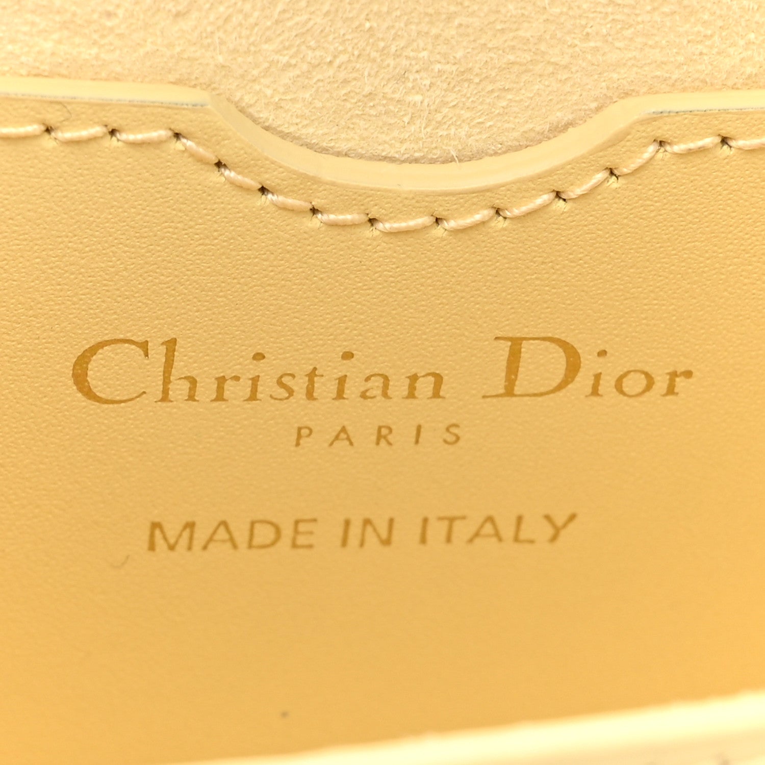 Christian Dior Box Calfskin East West Bobby Bag Pale Yellow 6 of 14
