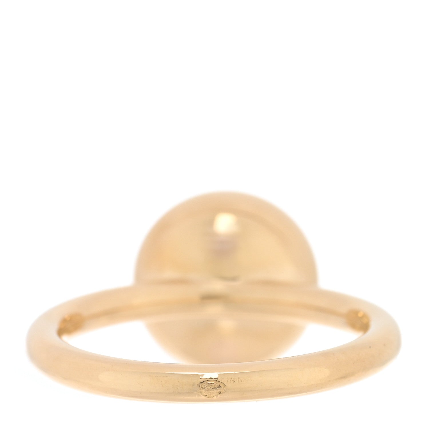 Louis Vuitton 18K Yellow White Gold Diamond B Blossom Ring 52 6 3 of 5