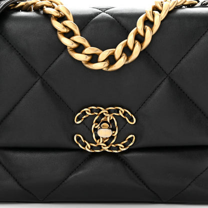 Chanel Lambskin Quilted Medium Chanel 19 Flap Black 8 of 10
