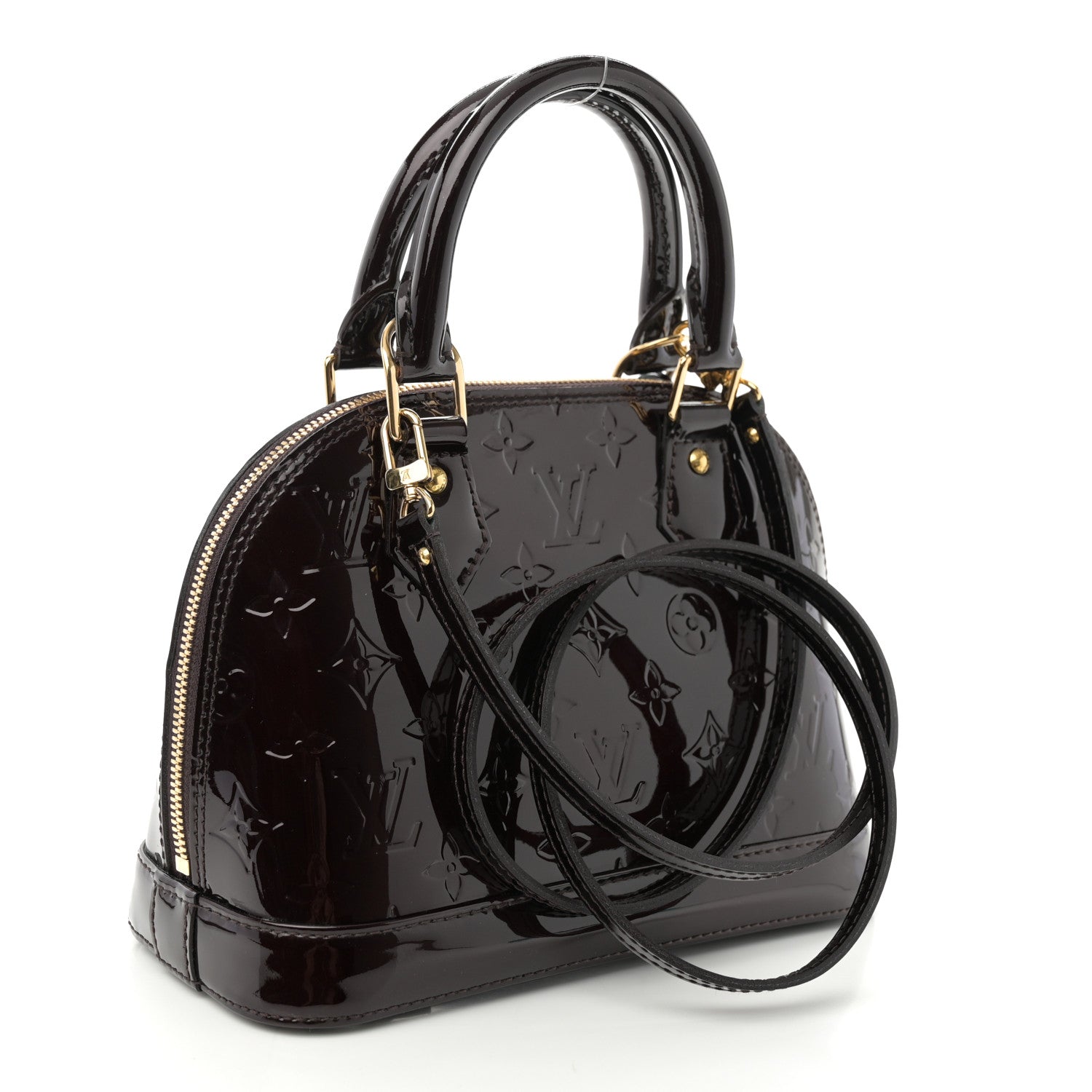Louis Vuitton Vernis Alma BB Amarante 3 of 9