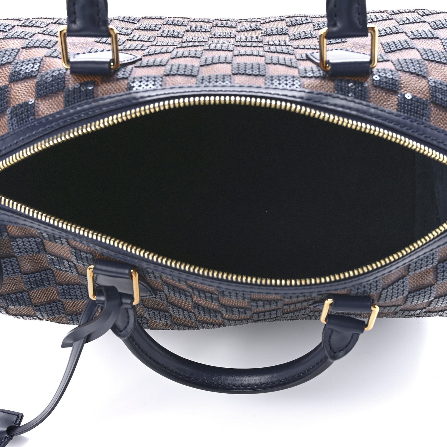 Louis Vuitton Damier Paillettes Speedy 30 Blue 5 of 14