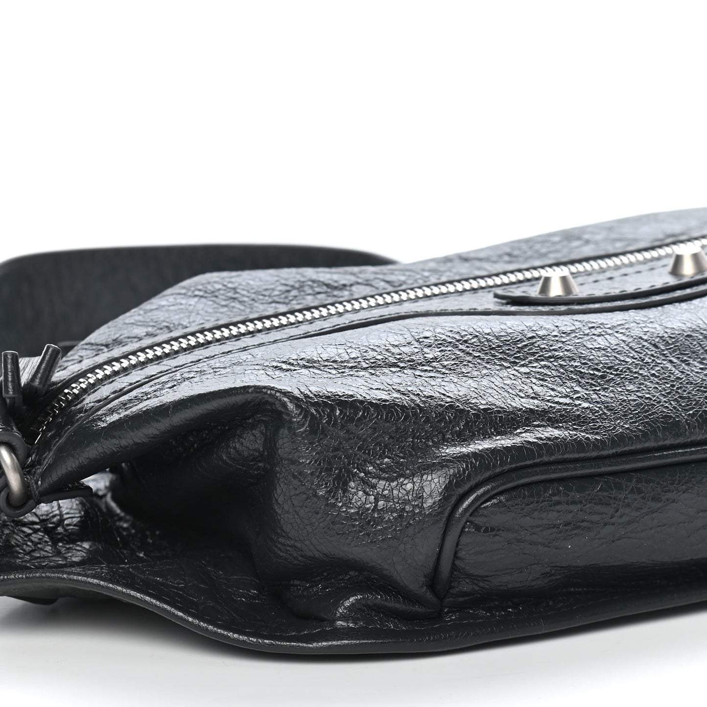 Lambskin Classic Hardware Neo Lift Hip Bag Anthracite