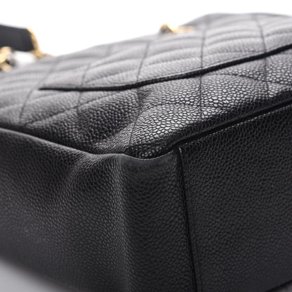 Chanel Caviar Quilted Petit Shopping Tote PST Black 10 of 11