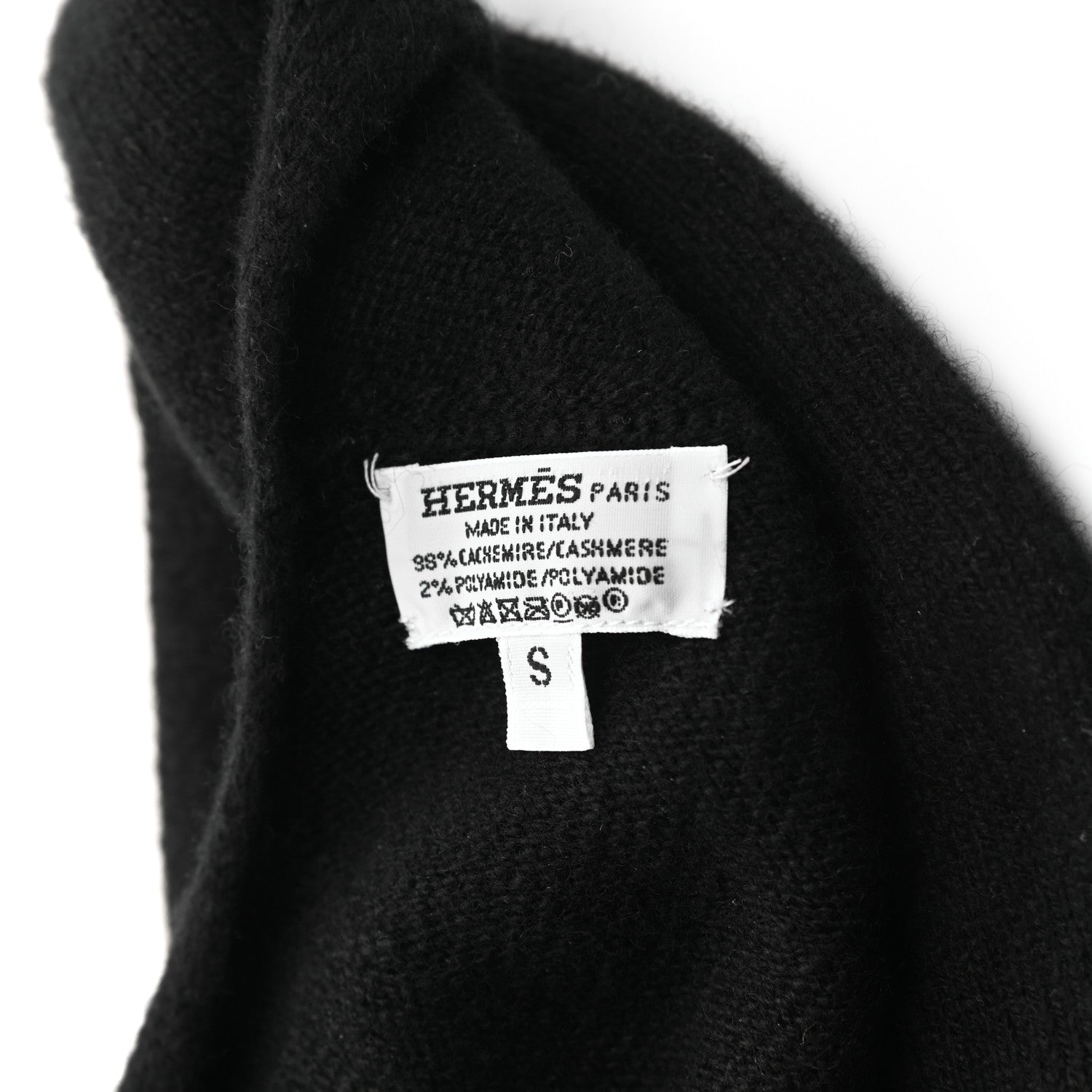 Hermes Cashmere Medor Studded Darling Beret S Black 8 of 8