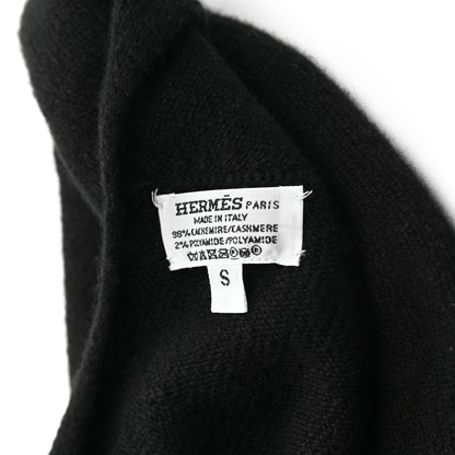 Hermes Cashmere Medor Studded Darling Beret S Black 8 of 8