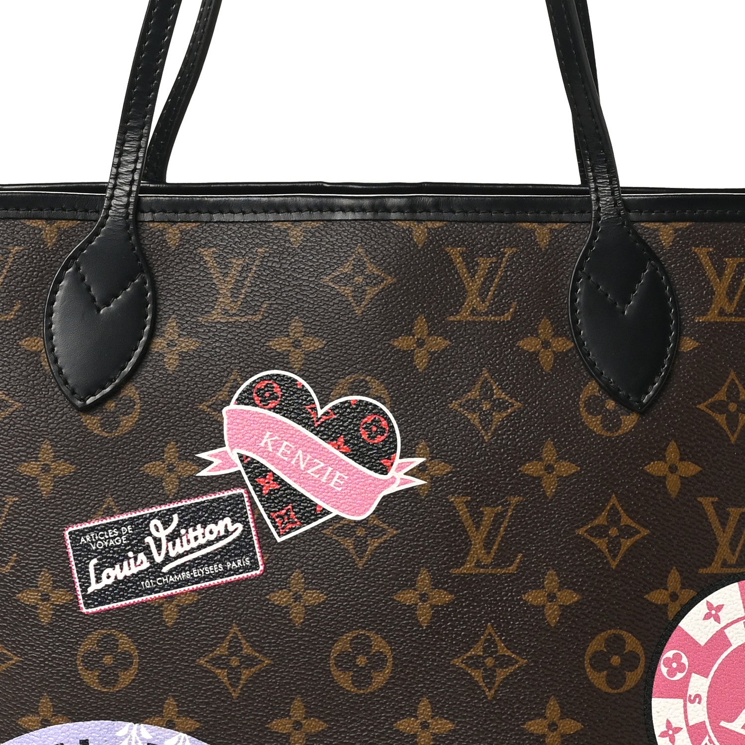 Louis Vuitton Monogram My LV World Tour Neverfull MM 7 of 9