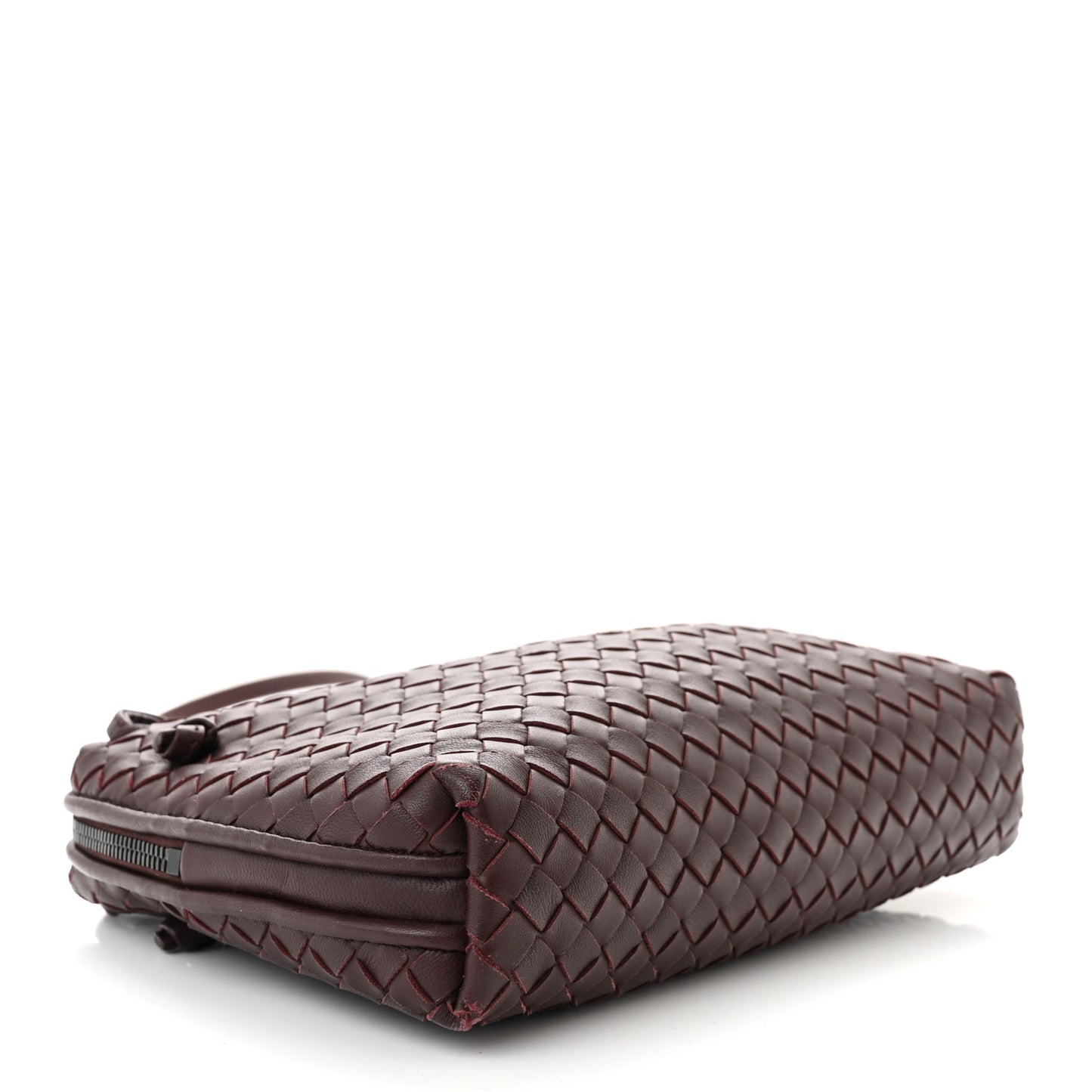 Nappa Intrecciato Nodini Bag Aubergine