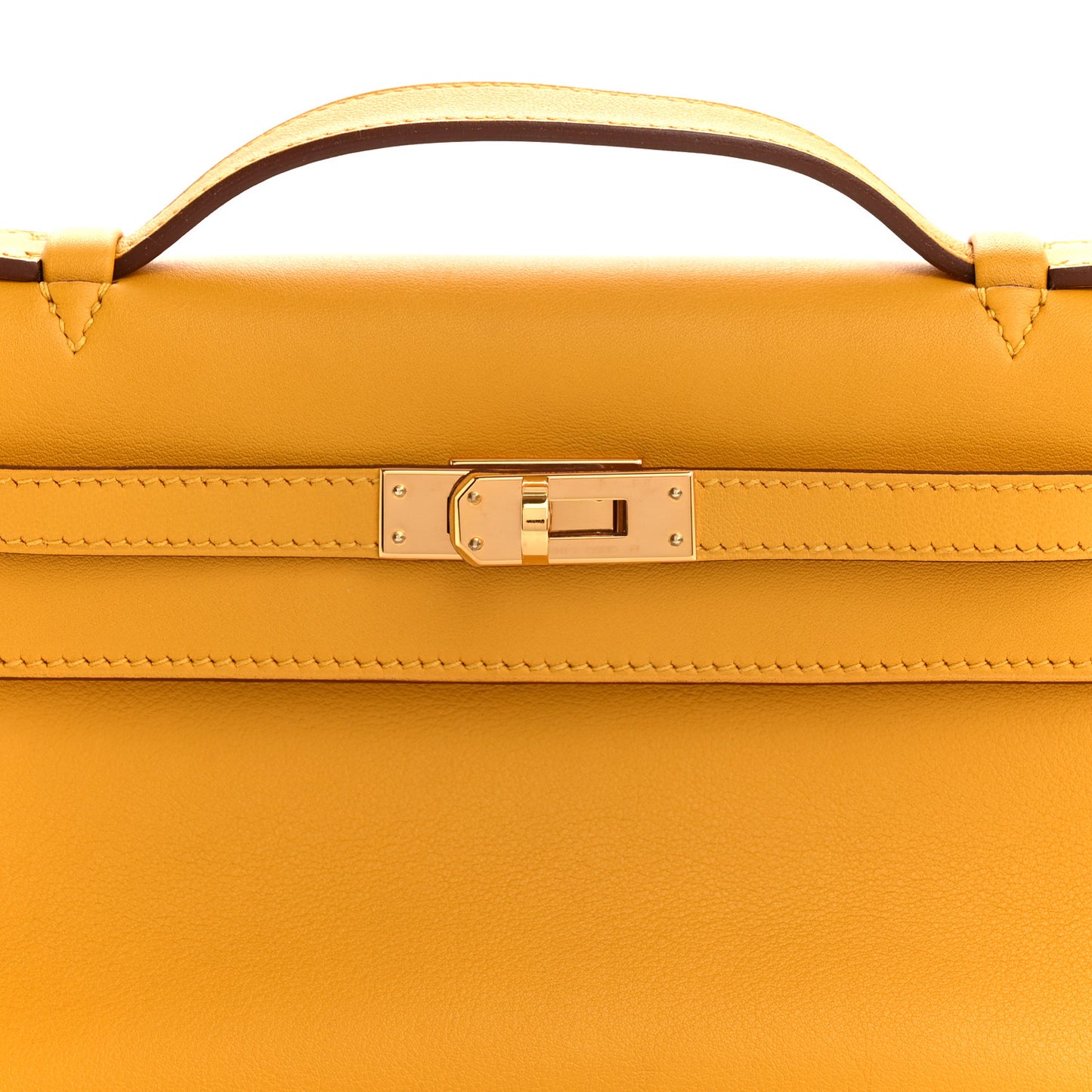 Swift Kelly Pochette Clutch Jaune Ambre