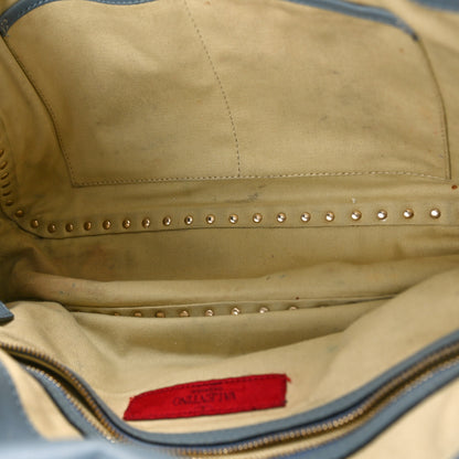 Valentino Garavani Vitello Rockstud Flap Shoulder Bag Light Stone 5 of 20