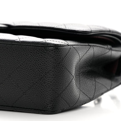 Chanel Caviar Quilted Medium Double Flap Black 10 of 12