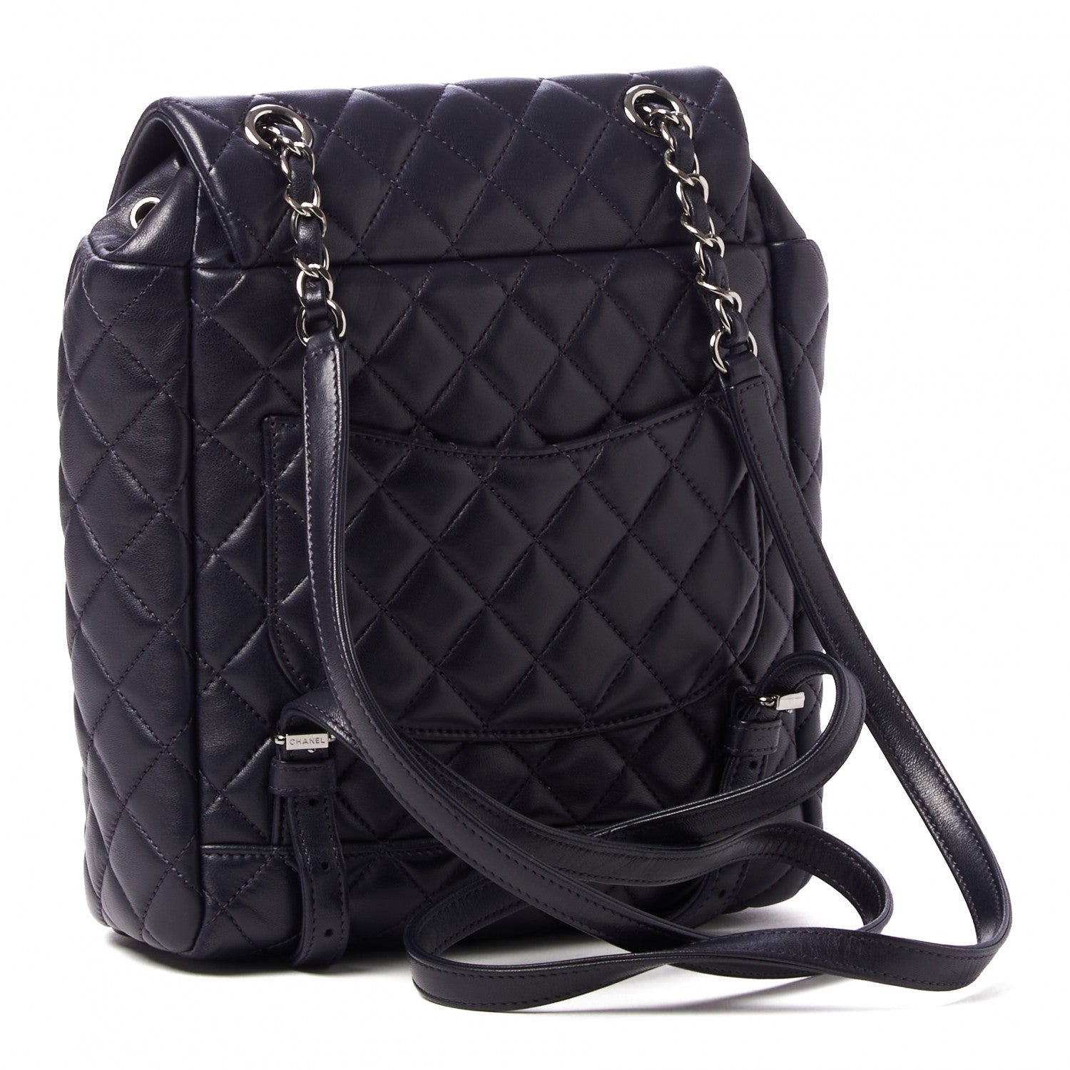 Chanel Lambskin Quilted Small Urban Spirit Backpack Navy 3 of 10