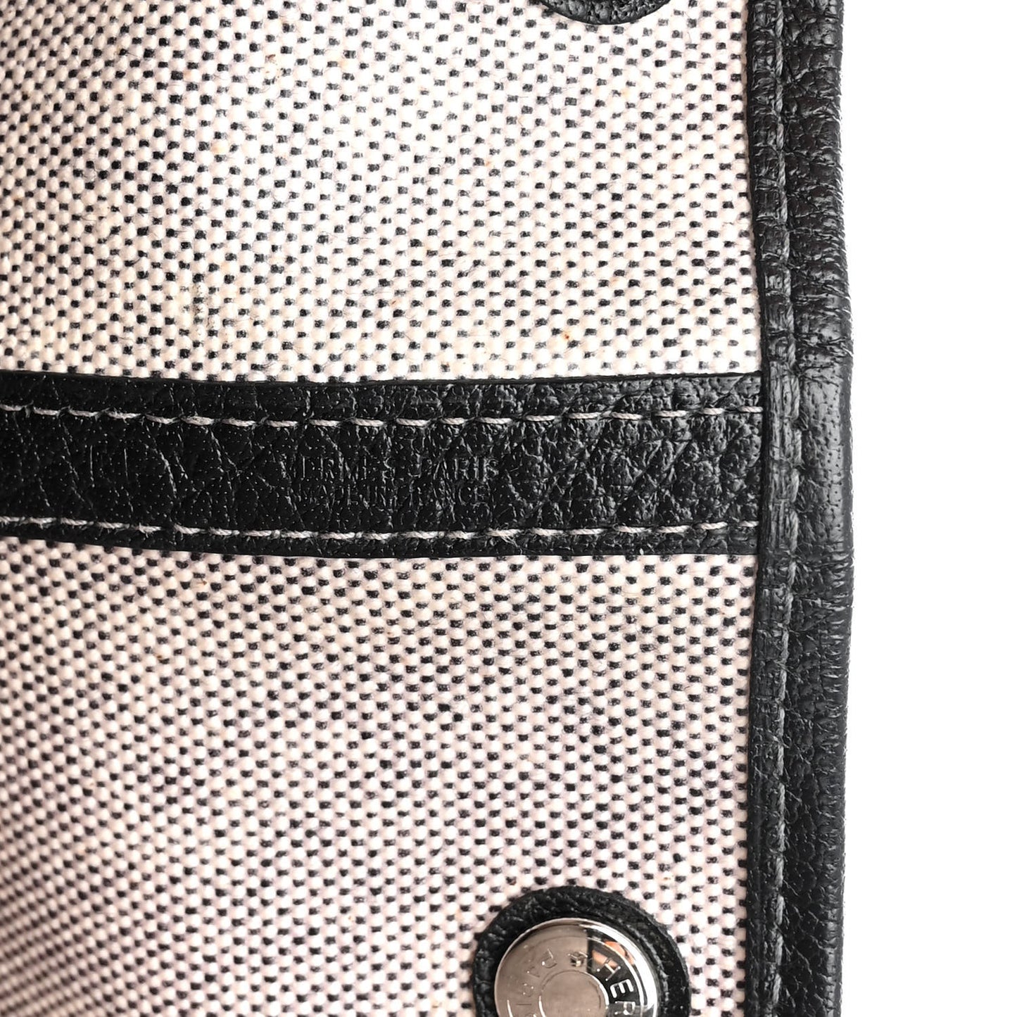 Toile Buffle Skipper Garden Party 36 MM Tote Black