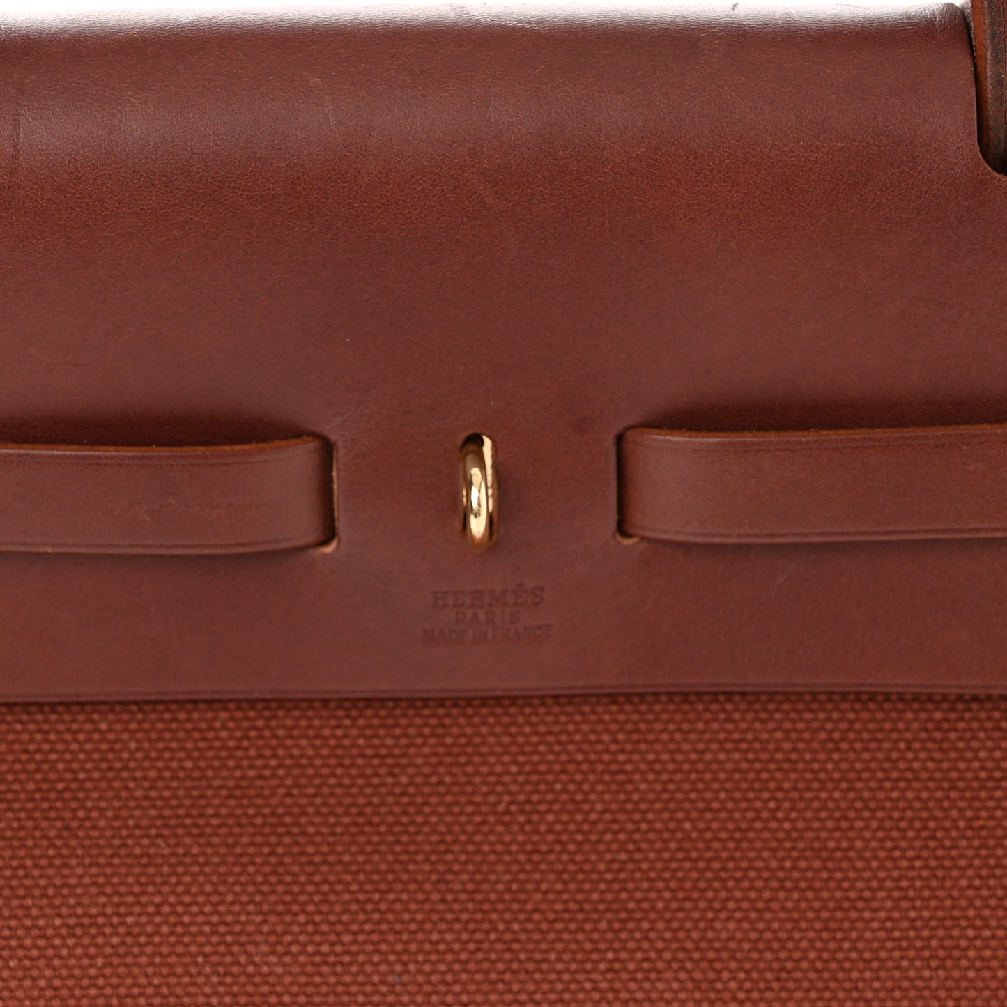 Toile Calfskin Herbag 39 GM Rouge H