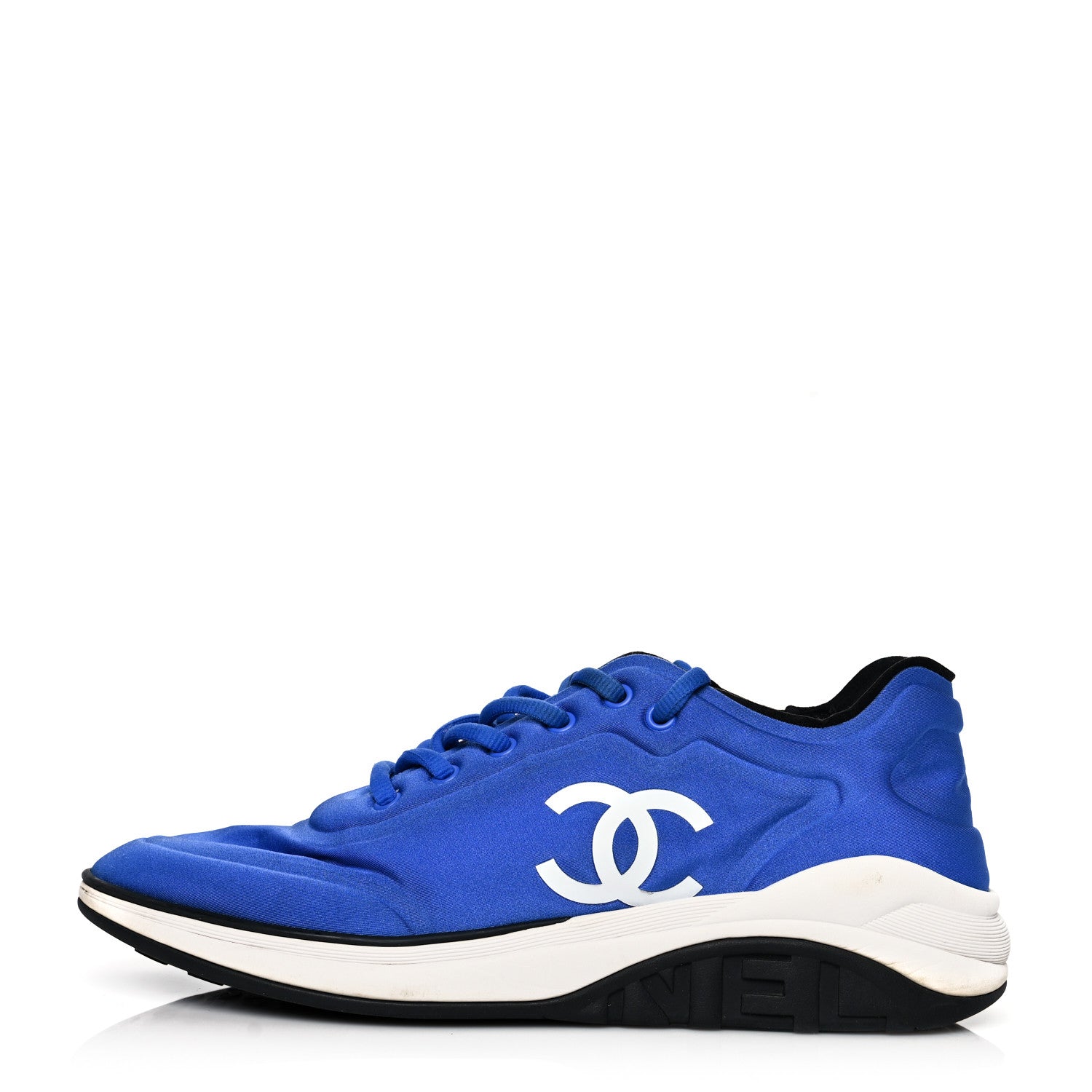 Chanel Mesh Lycra Thermoplastic Mens Sneakers 43 Blue 1 of 11