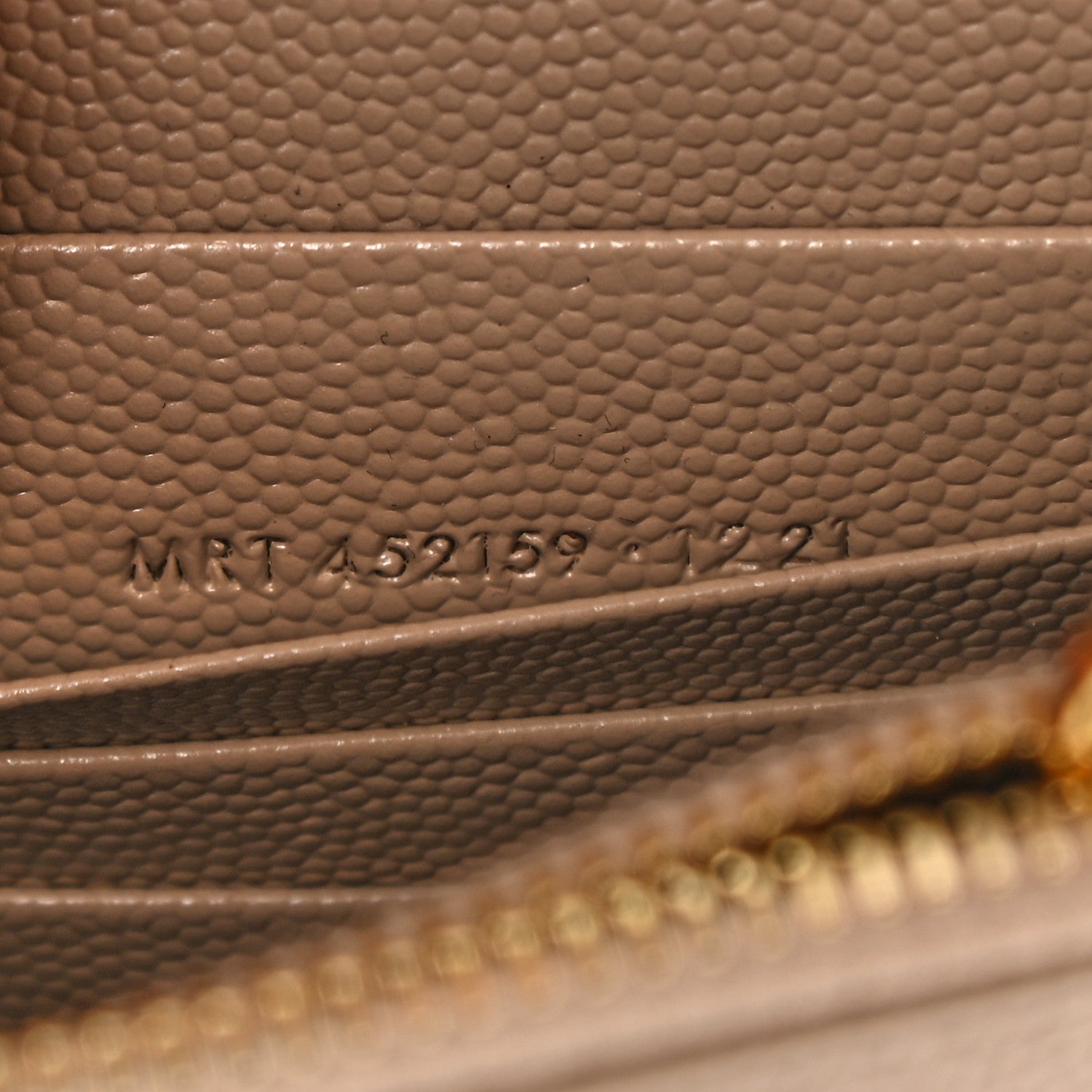Saint Laurent Smooth Calfskin Classic Monogram Kate Tassel Chain Wallet Dark Beige 7 of 8