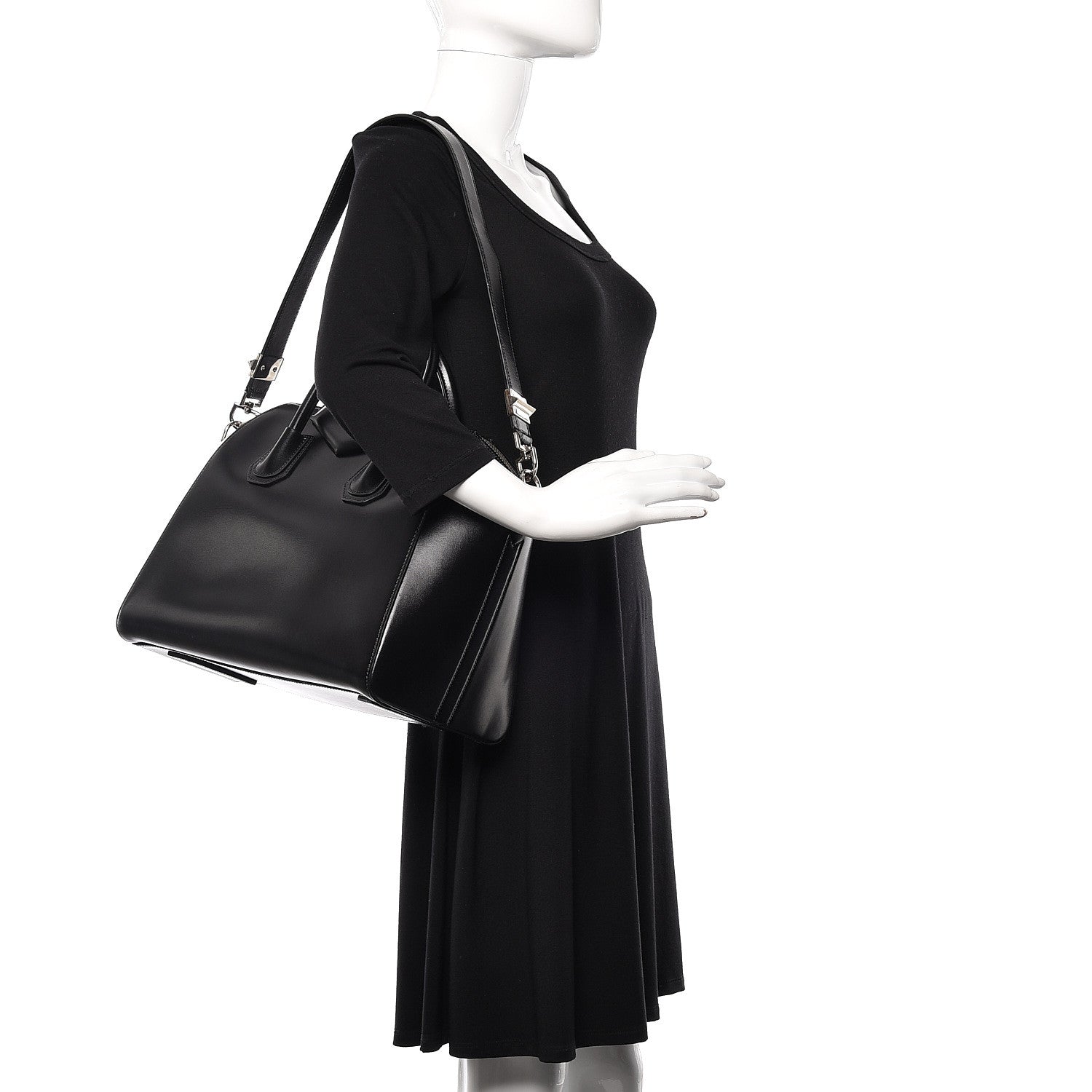 Givenchy Shiny Lord Calfskin Medium Antigona Black 2 of 10