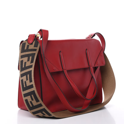 Fendi Vitello Grace Matte Large Flip Tote Fragola 5 of 13