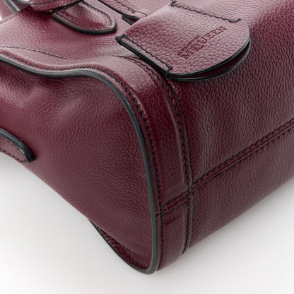 Alexander McQueen Pebbled Calfskin Mini Padlock Tote Bordeaux 11 of 12