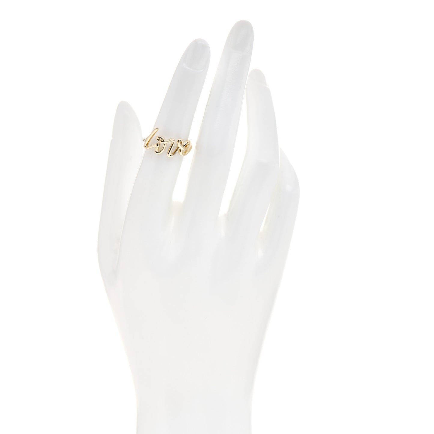 18K Yellow Gold Paloma's Graffiti Love Ring 52 6