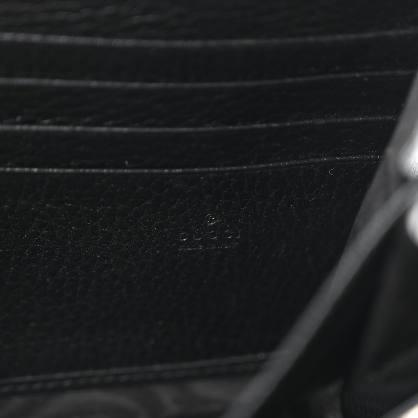Calfskin Mini Dionysus Chain Wallet Black