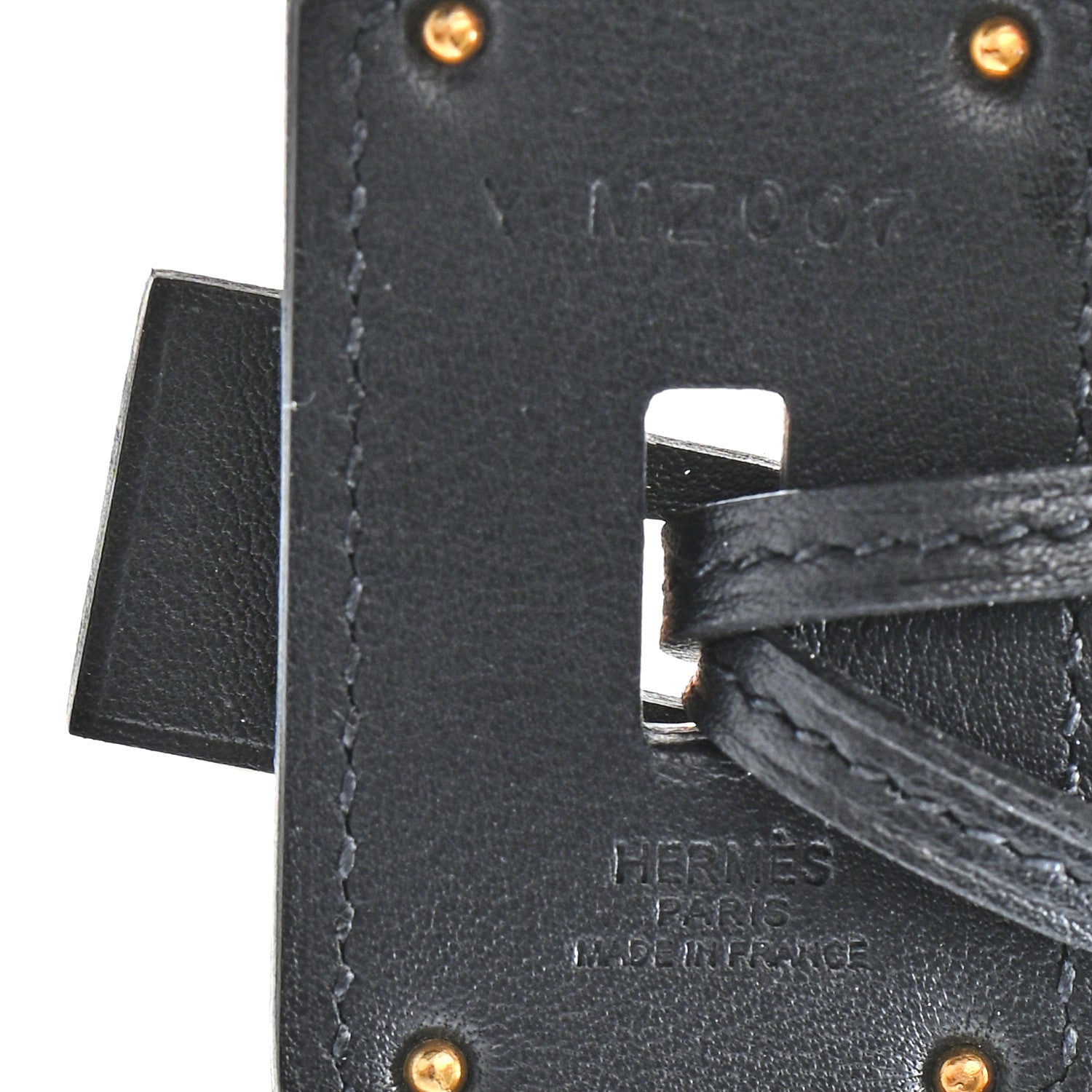 Hermes Swift Large O'Kelly Pendant Necklace Black 6 of 8