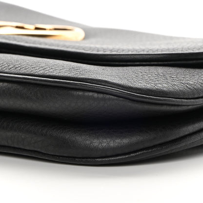 Gucci Calfskin Medium 1973 Chain Shoulder Bag Black 10 of 11