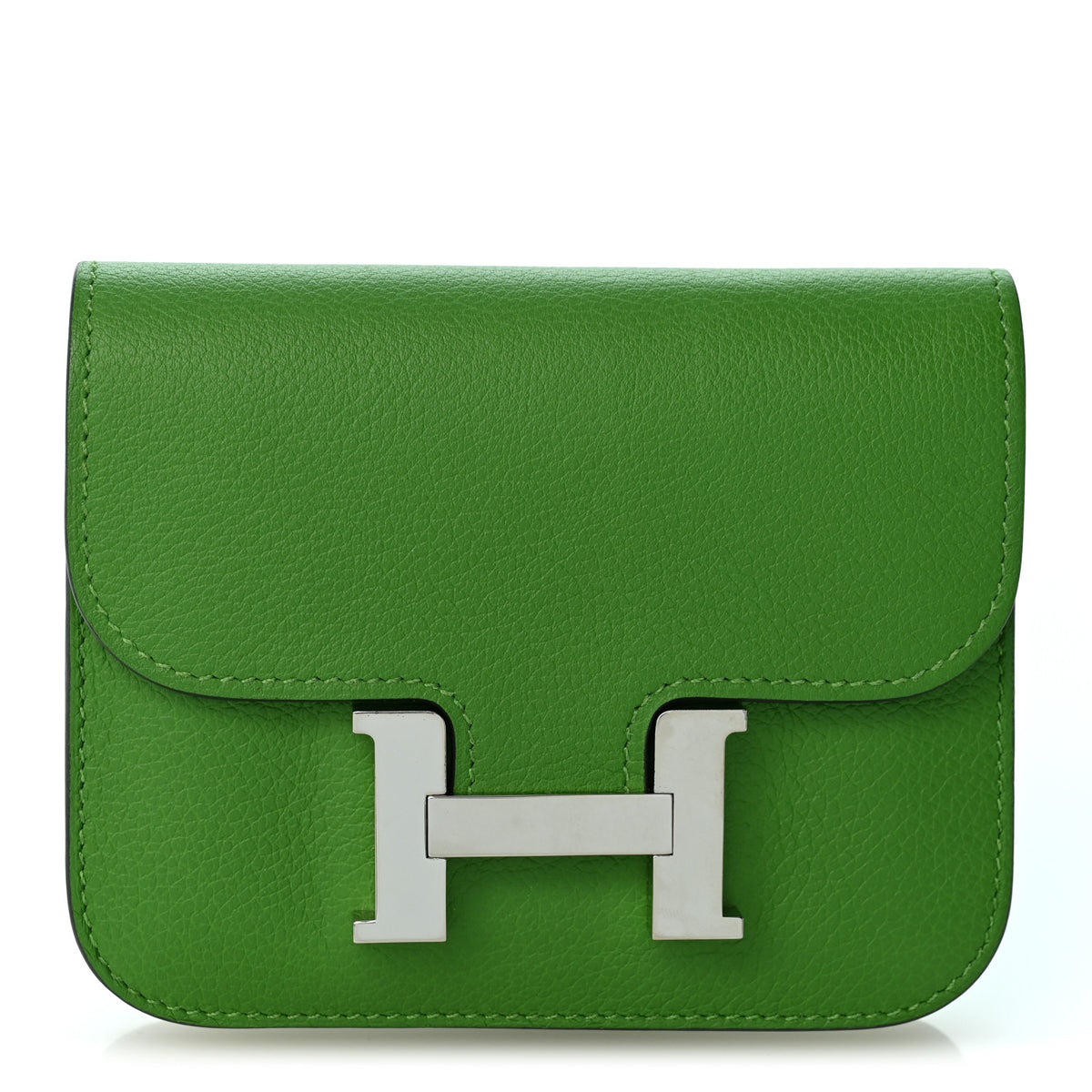 Evercolor Bi-Color Constance Slim Wallet Vert Yucca Mauve Pale