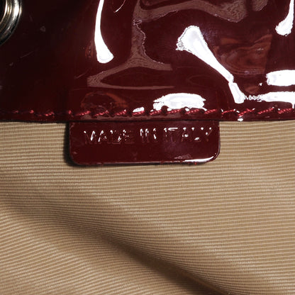 Burberry Patent Leather Supernova Check Armored Baby Beaton Red 8 of 10