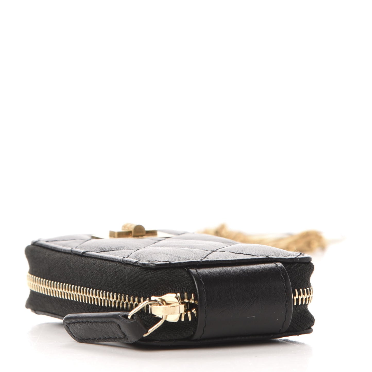 Aged Calfskin Quilted 2.55 Reissue Clutch With Chain Black