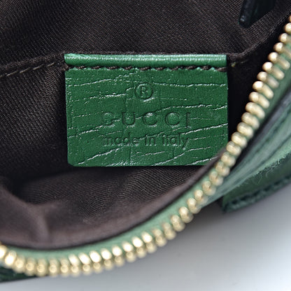 Gucci Monogram Web Horsebit Small Shoulder Bag Green 6 of 10