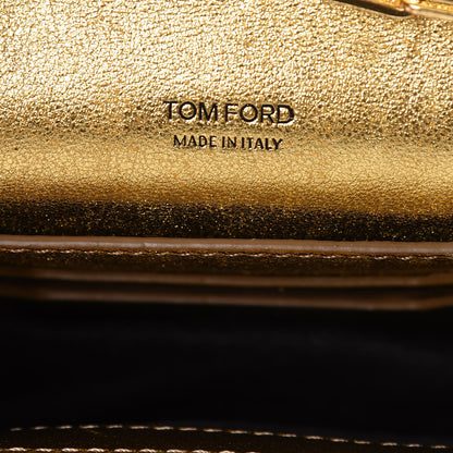 Tom Ford Metallic Calfskin Icon Disco Bag Gold 6 of 14