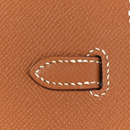 Hermes Epsom Birkin Sellier 25 Gold 11 of 34