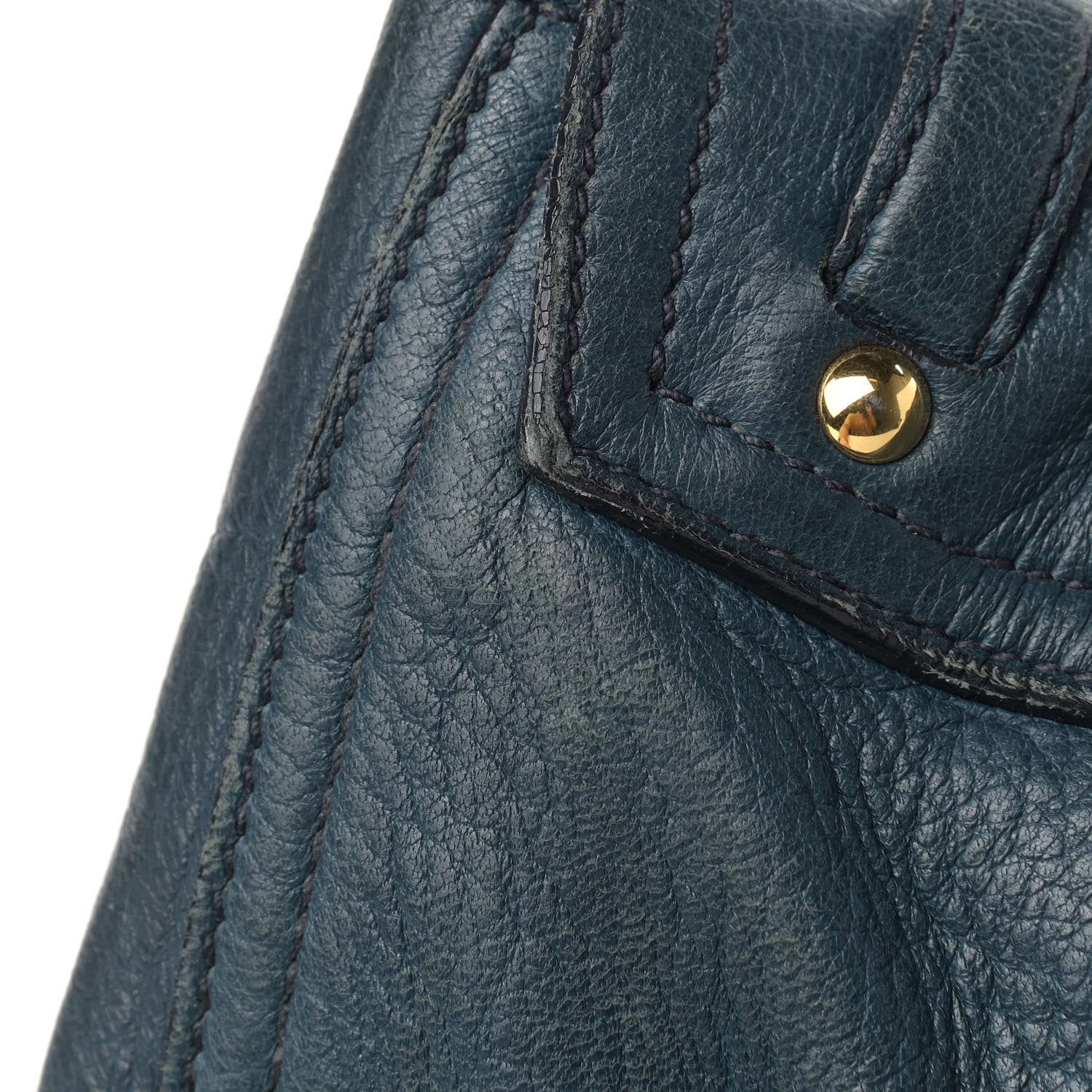 Miu Miu Cervo Small East-West Flap Shoulder Bag Blue 15 of 18