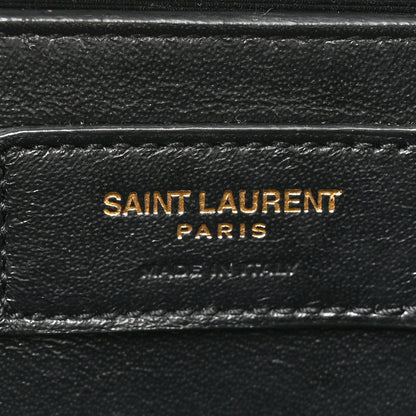 Saint Laurent Grain De Poudre Medium Triquilt Monogram Satchel Crema Soft 6 of 16
