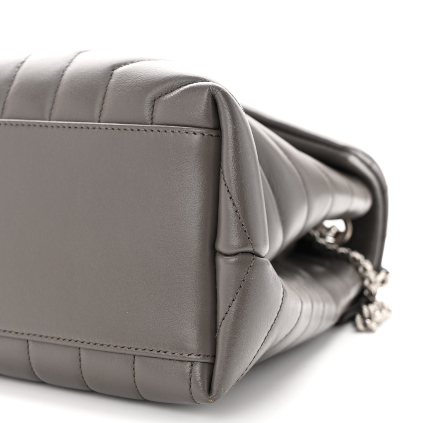 Calfskin Y Quilted Monogram Medium Loulou Chain Satchel Earth
