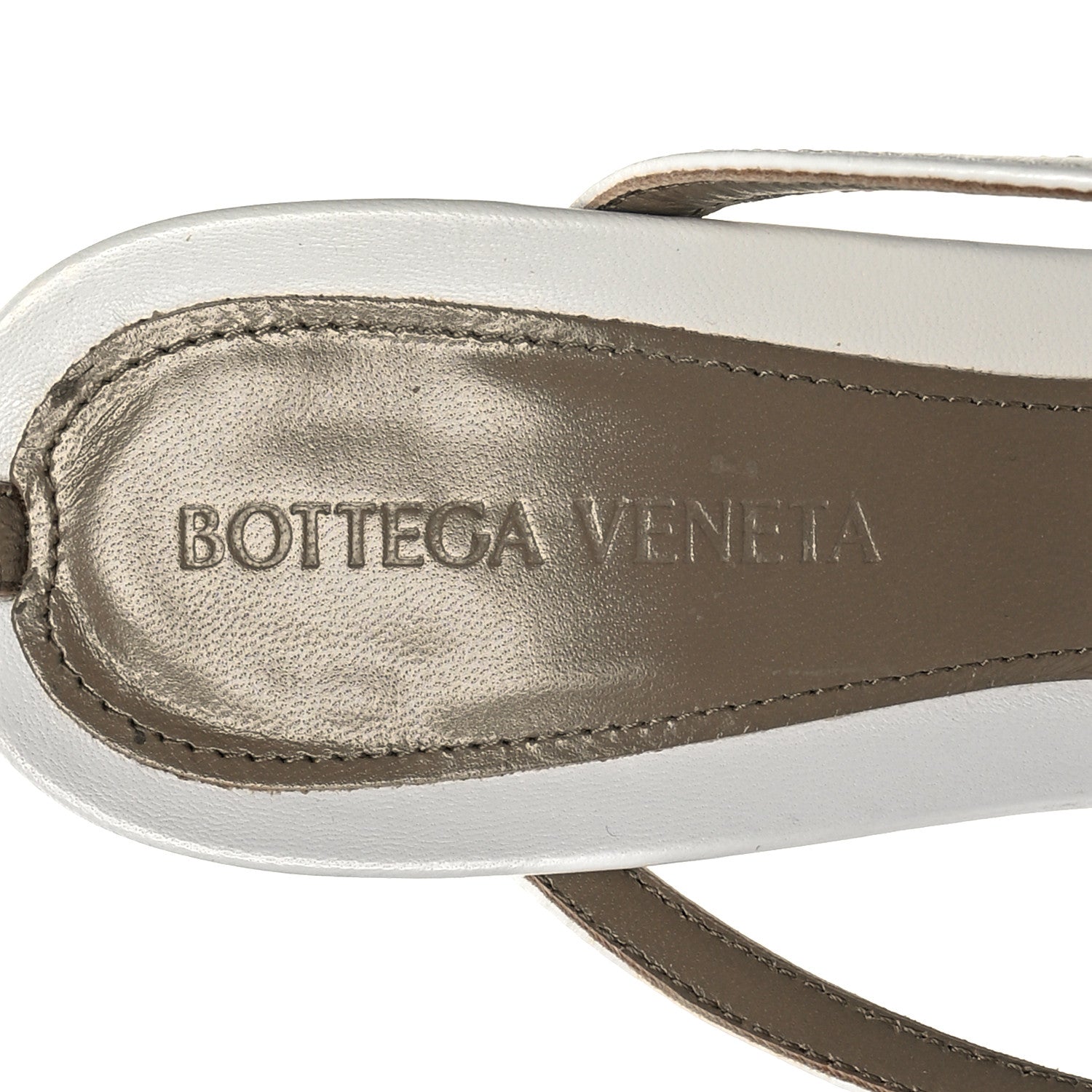 Bottega Veneta Lambskin Stretch Multi Strap 90mm Sandals 40 Optic White 7 of 8