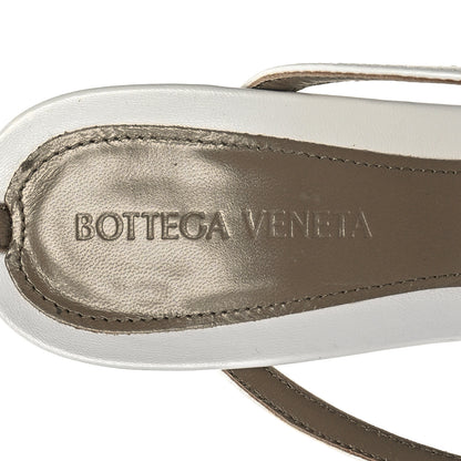 Bottega Veneta Lambskin Stretch Multi Strap 90mm Sandals 40 Optic White 7 of 8