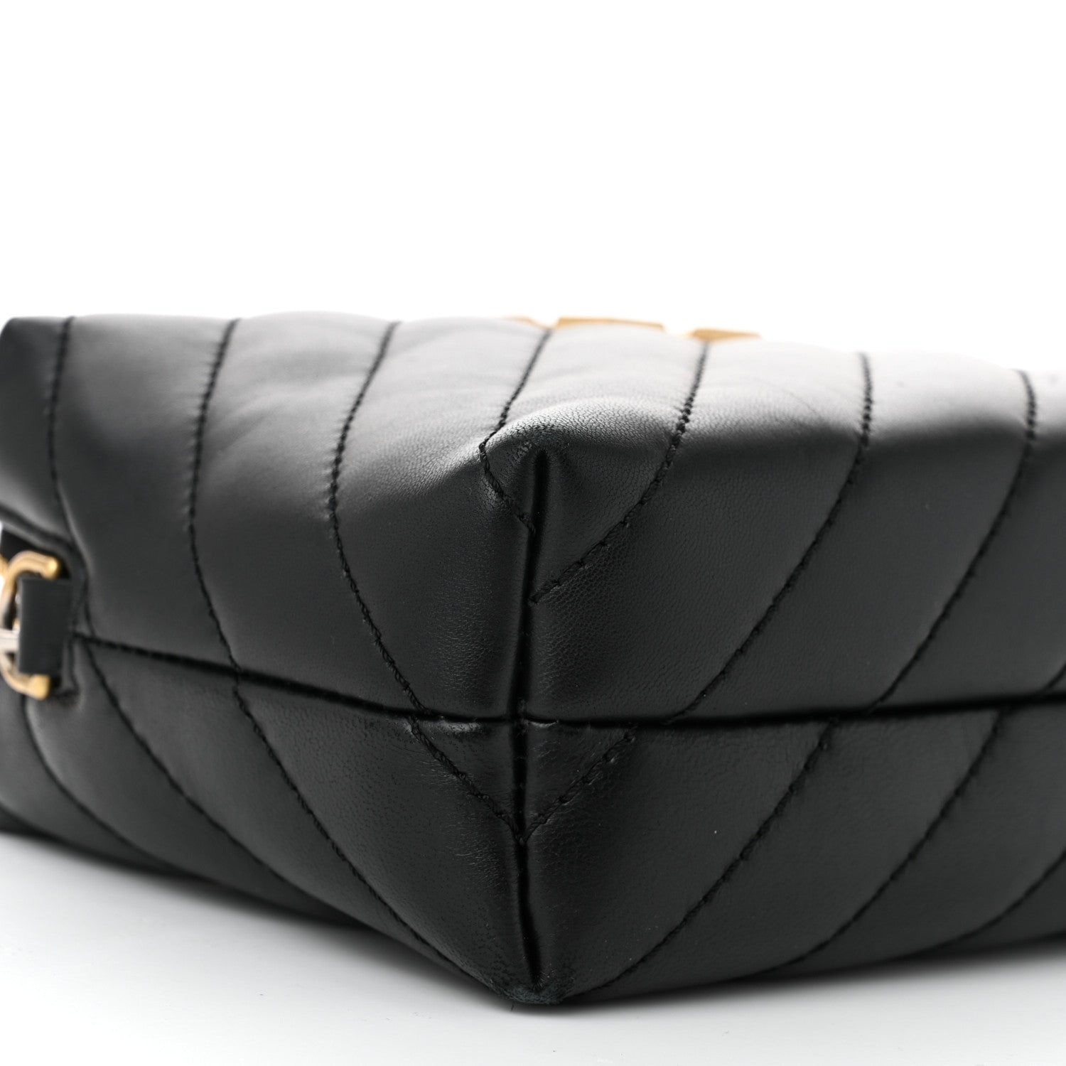 Off-White Calfskin Diagonal Quilted Jackhammer Camera Bag Black 8 of 12