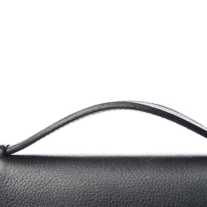 Hermes Evergrain Kelly Pochette Clutch Black 12 of 19