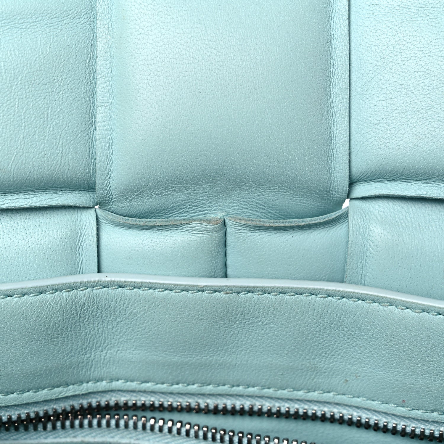 Bottega Veneta Paper Calfskin Maxi Intreccio Padded Cassette Crossbody Bag Ice 11 of 21