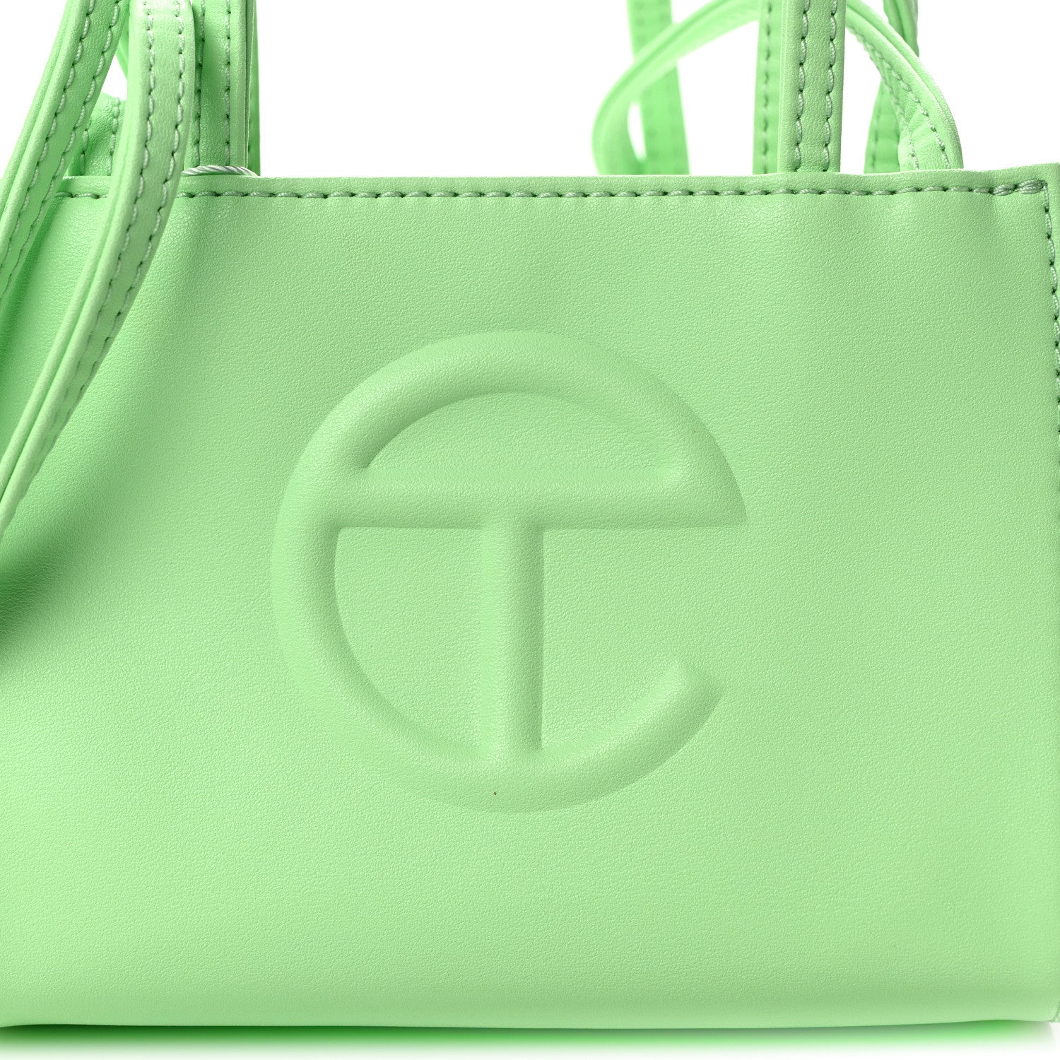 Telfar Vegan Leather Small Shopping Bag Double Mint 8 of 10