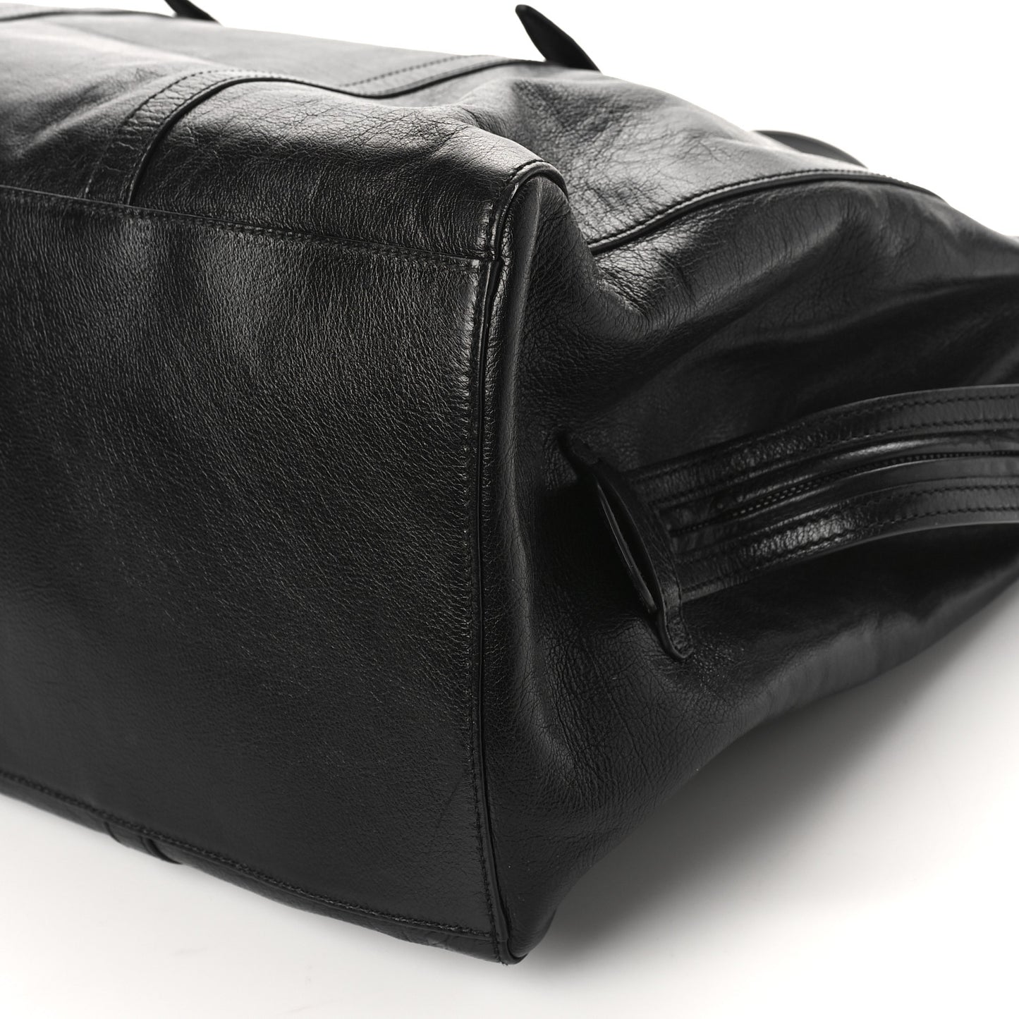 Calfskin Monochrome Medium Double G Tote Bag Black