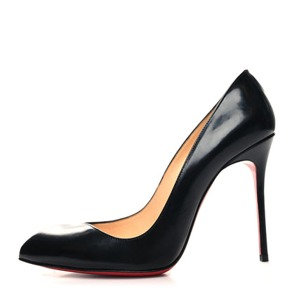 Christian Louboutin Jazz Calfskin Corneille 100 Pumps 38 Black 1 of 7