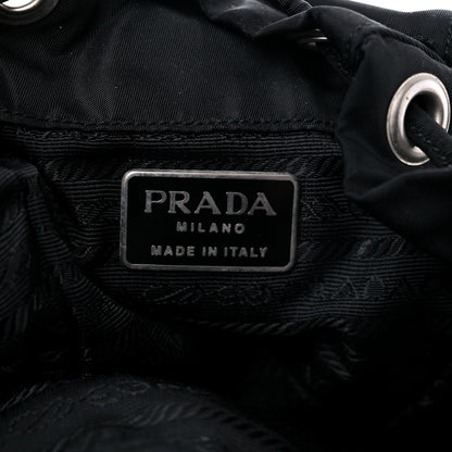 Prada Nylon Vela Mini Cinch Backpack Black 6 of 14